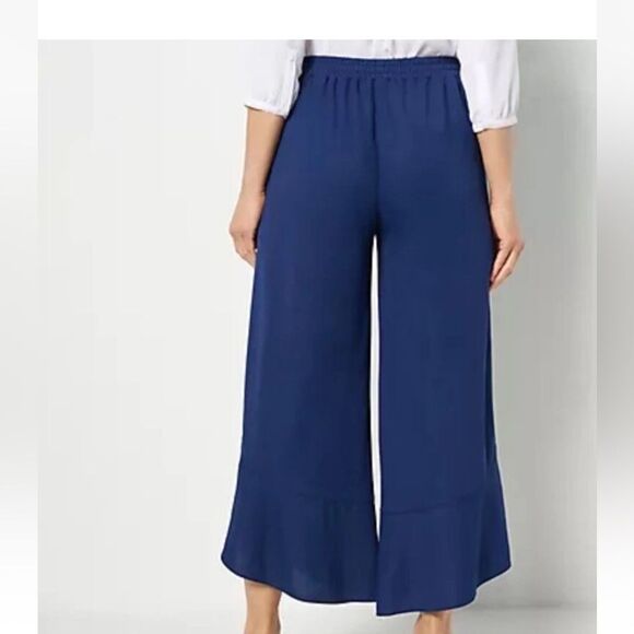 Truth + Style Flounced Stretch Woven Pants Navy 3X NIP/NWOT - Picture 3 of 9